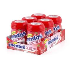 Chicle Mentos Pure Fresh Morango 56g