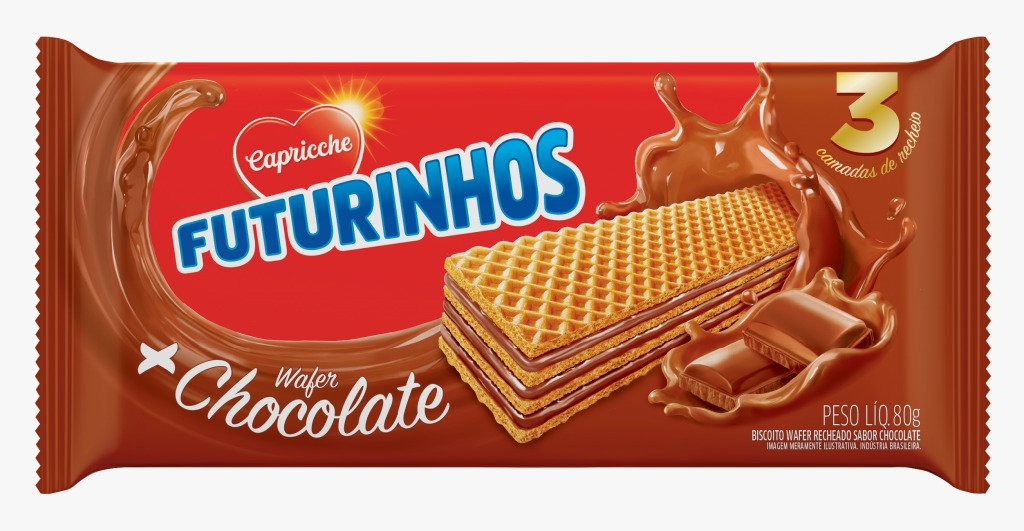 Biscoito Capricche Wafer Chocolate 80g