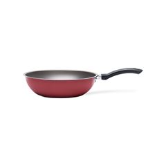 Panela Wok Antiaderente Brinox Vermelho 26x8cm