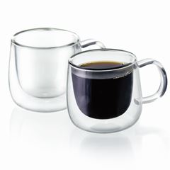 Jogo Xicara Vidro Cafe Mimo Sem Pires 90ml 2pcs