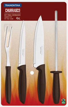 Jogo Churrasco Tramontina Trinchante Plenus 4pcs