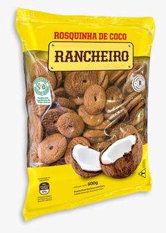 Biscoito Rancheiro Rosquinha De Coco 600g