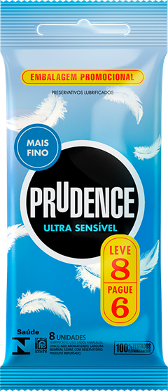 Preservativo Prudence Lubrificado Ultra Sensivel Lv8 Pg6