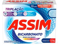 Sabao Em Po Assim Triplacao Bicarbonato Caixa 1,6kg