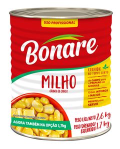 Milho Verde Bonare Lata 1,7kg
