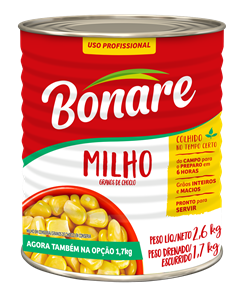 Milho Verde Bonare Lata 1,7kg