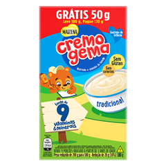 Mingau Cremogema Tradicional Lv180g Pg130g