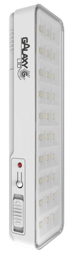 Luminaria De Emergencia Galaxy 30 Leds Bateria Recarregavel