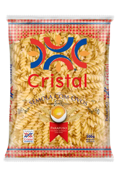 Macarrao Cristal Parafuso Ovos 500g