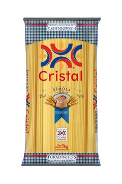 Macarrao Cristal Furadinho Semola 1kg