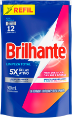 Sabao Liquido Brilhante Limpeza Total Sachet 900ml
