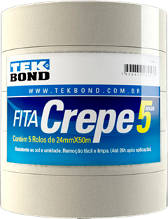Fita Crepe Tekbond 24mmx50m Uso Geral