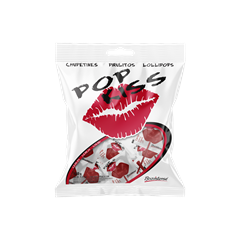 Pirulito Florestal Pop Kiss Cereja 500g