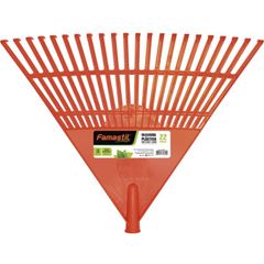 Vassoura Jardim Famastil Laranja 22d Com Cabo