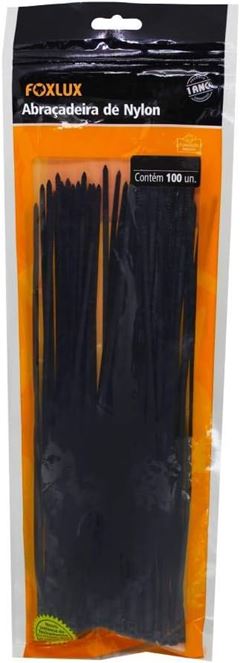 Abracadeira Foxlux Preta 4,8x380mm