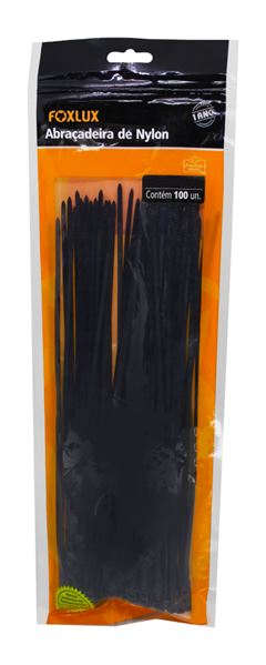 Abracadeira Foxlux Preta 3,5x200mm