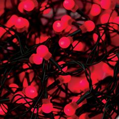 Lampada Natal Cereja Yangzi Vermelha Led 8m 220v