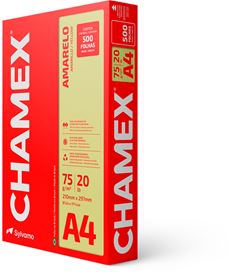Papel A4 Chamex Color Amarelo 500fls