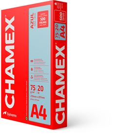 Papel A4 Chamex Color Azul 500fls