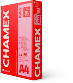 Papel A4 Chamex Color Rosa 500fls