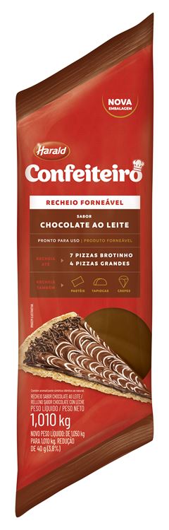 Cobertura Harald Confeiteiro Forneavel Ao Leite 1,01kg