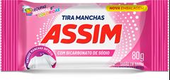 Sabao Pedaco Assim Tira Manchas Rosa 80g