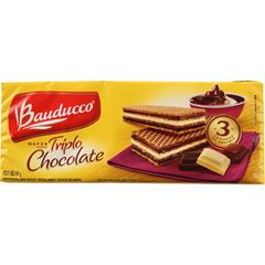 Biscoito Bauducco Wafer Triplo Chocolate 140g