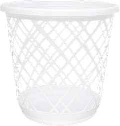 Cesto Plastico Bella Telado Redonda Branca 10l