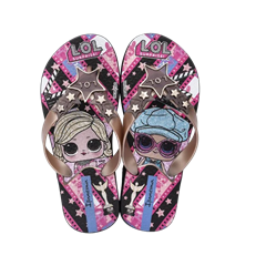 Sandalia Ipanema Lol Surprise Fem Infantil Rosa Metalico