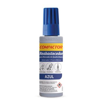 Refil Marcador Quadro Branco Compactor 30ml Azul