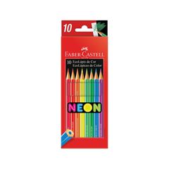 Lapis De Cor Faber Castell 10 Cores Neon
