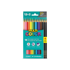 Lapis De Cor Faber Castell Multicolor 12 Cores + 2 Lapis