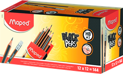 Lapis Grafite Maped Black Peps Hb 2 Com Borracha