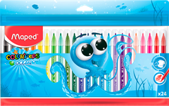 Canetinha Hidrografica Maped Ocean Polvo 24 Cores