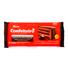 Cobertura Harald Confeiteiro Fracionada Meio Amargo 1,01kg