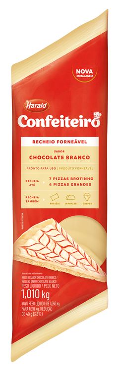 Cobertura Harald Confeiteiro Forneavel Branco 1,01kg