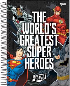 Caderno Jandaia Universitario Liga Da Justica Cd 10m 160fls