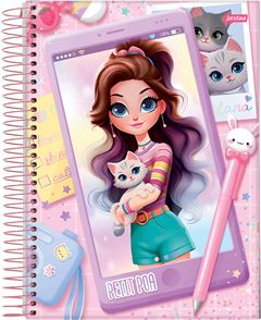 Caderno Jandaia Universitario Petit Poa Cd 10m 160fls