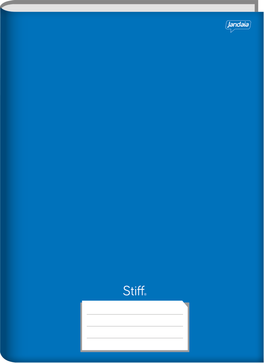 Caderno Jandaia Universitario Stiff Cd Cost 80fls Azul