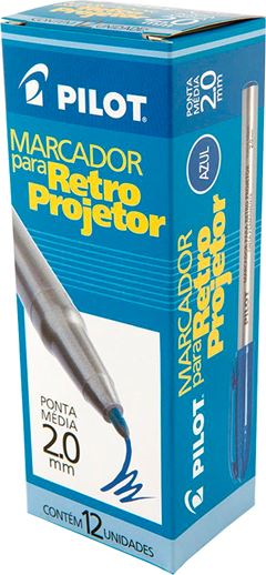 Marcador Retro Projetor Pilot 2.0 Azul
