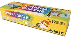 Tinta Guache Acrilex 12 Cores 15ml