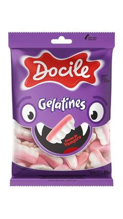 Bala Docile Gelatina Dentes Vampiro 80g