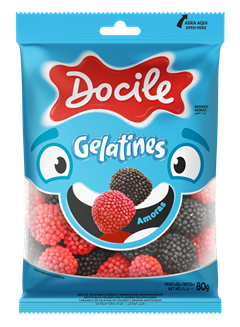 Bala Docile Gelatina Amora 80g