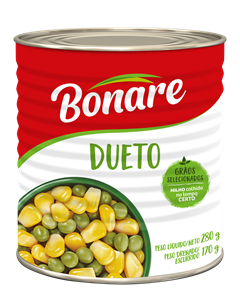 Milho E Ervilha Dueto Bonare Lata 170g