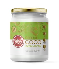 Oleo De Coco Adelcoco Extra Virgem 500ml