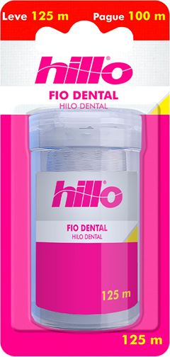 Fio Dental Hillo 125m Pague 100m Rosa 12x1