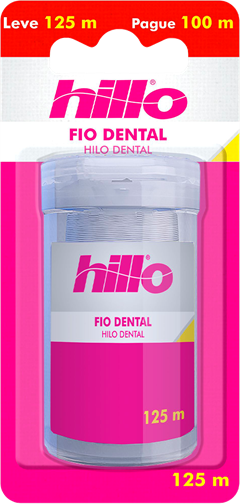 Fio Dental Hillo 125m Pague 100m Rosa 12x1