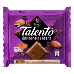 Chocolate Talento Amendoas E Passas 85g
