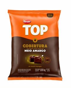 Cobertura Gotas Harald Top Chocolate Meio Amargo 1,01kg