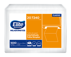 Papel Toalha Elite Interfolhada 20x21cm 1000fls